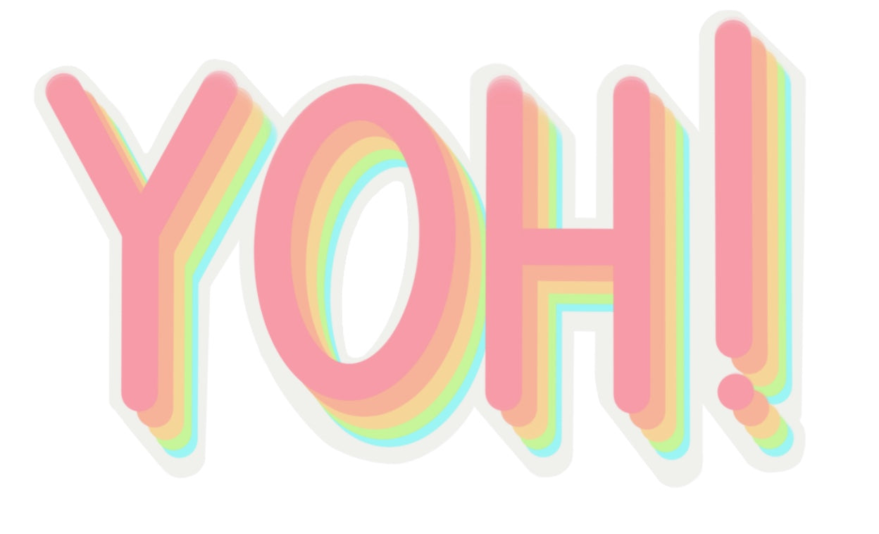 “YOH” Rainbow Sticker